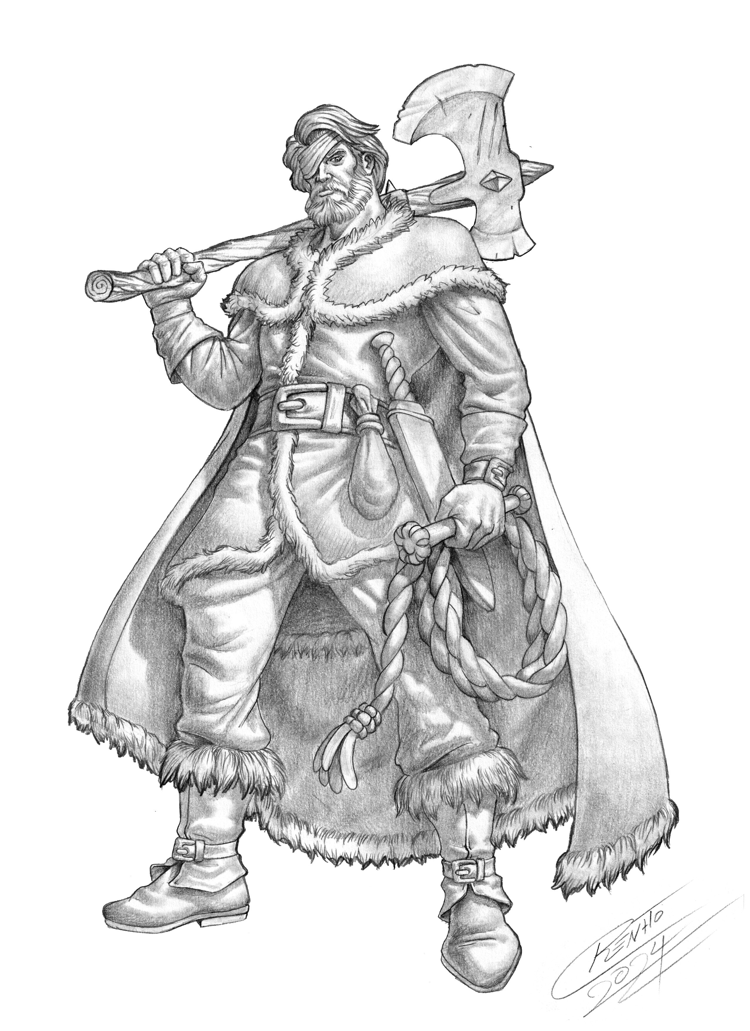 Concept art for Bandit Leader