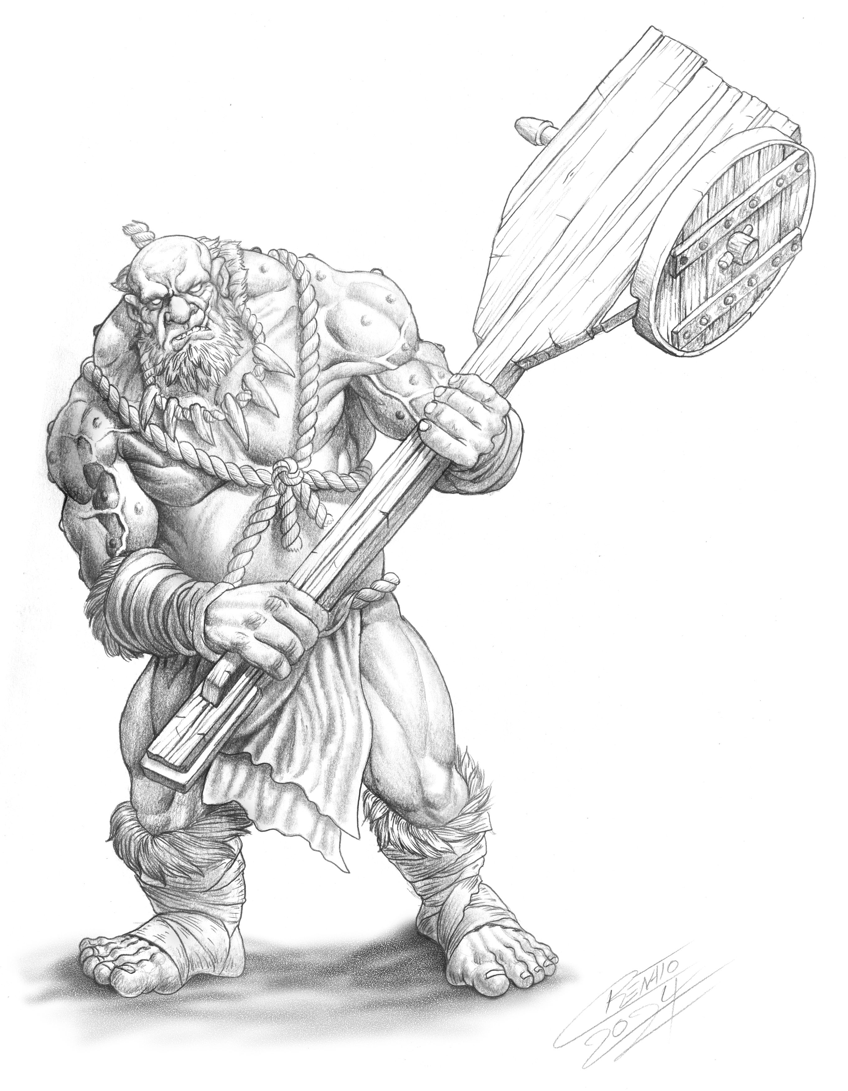 Concept art for Hill Giant